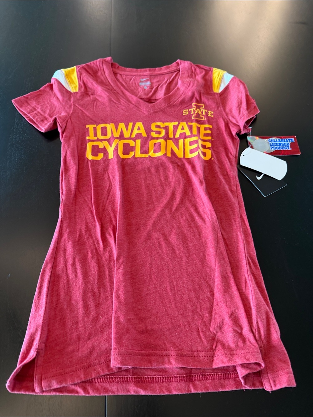 Iowa State Cyclones Women's Tee in Cardinal & Gold